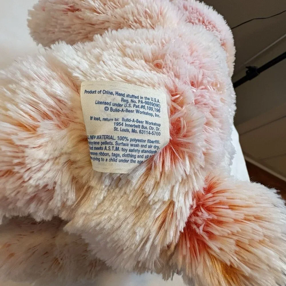 Build a Bear BABW 17” Orange Sherbet Ice Cream Plush Toy Coral Creme Orange cute